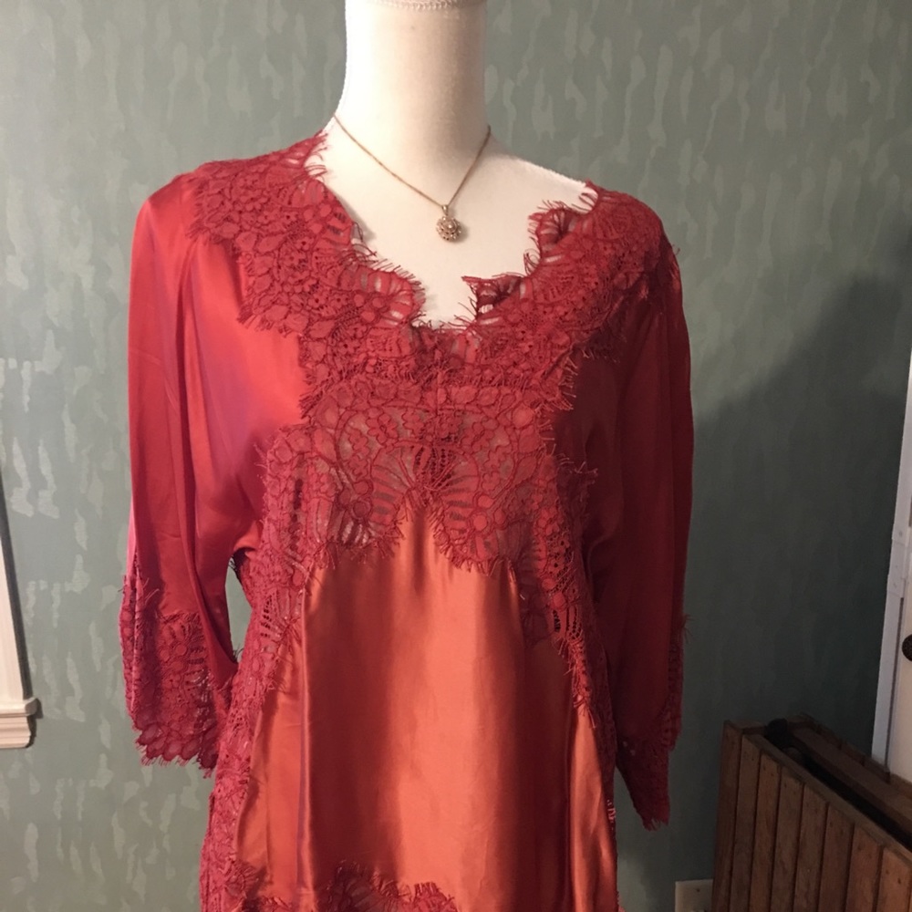 Lace trim top